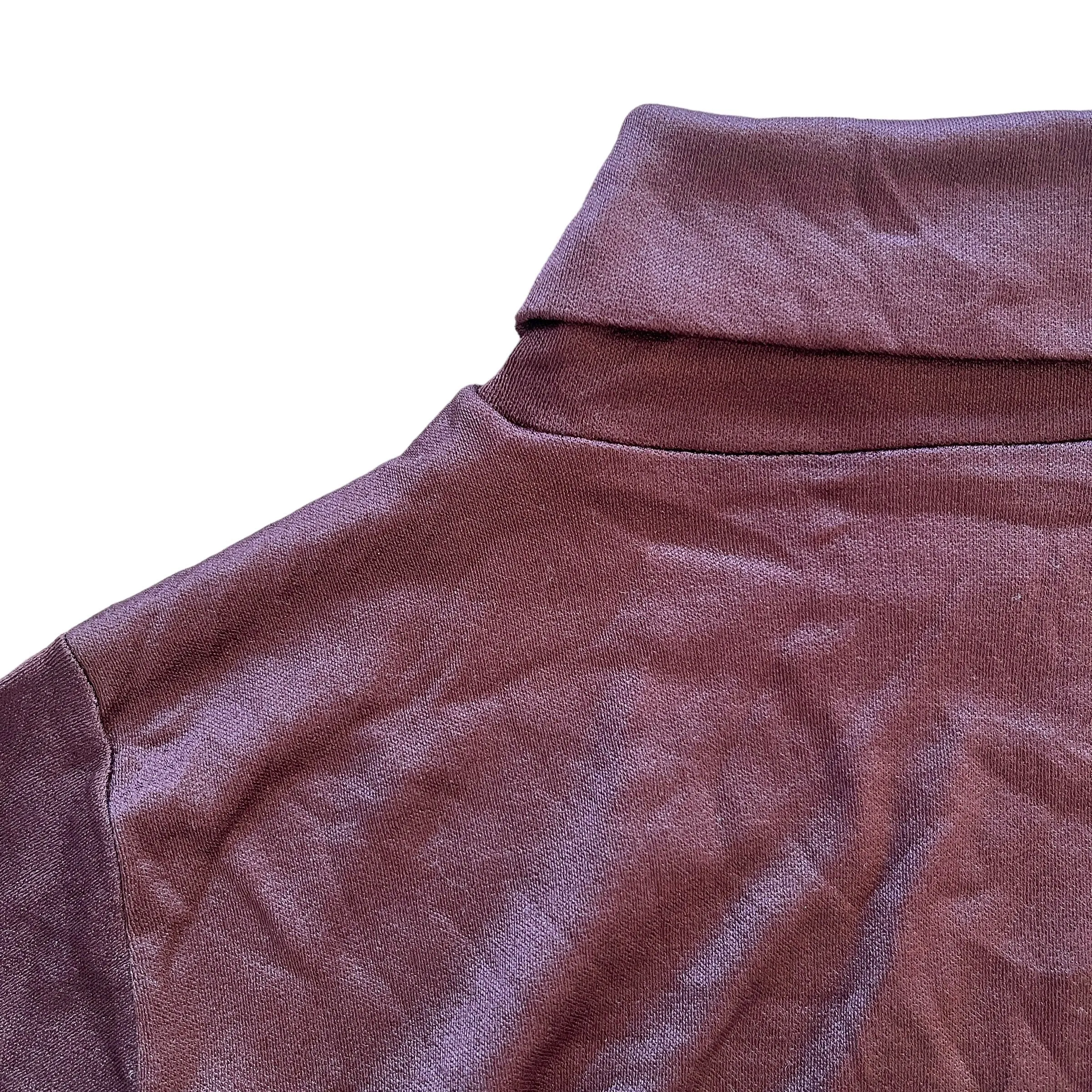 1970's Brown  Nylon Turtleneck 8-10 Years