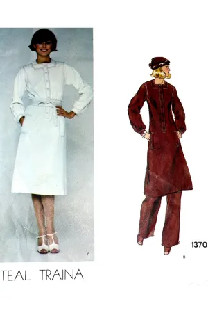 1976 Vogue American Designer Uncut Sewing Pattern Teal Traina 1370