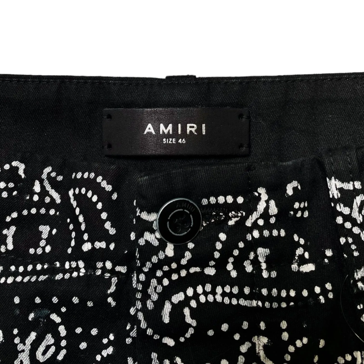 Amiri Bandana Work Pants Black