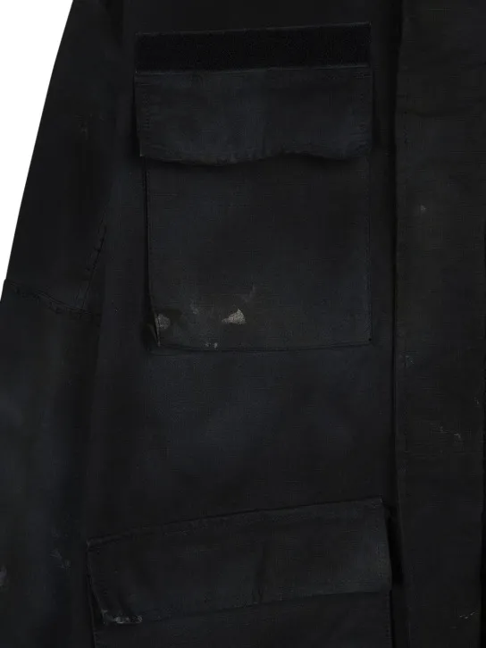 Balenciaga   Double front cotton military parka 