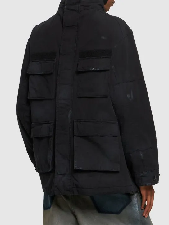 Balenciaga   Double front cotton military parka 