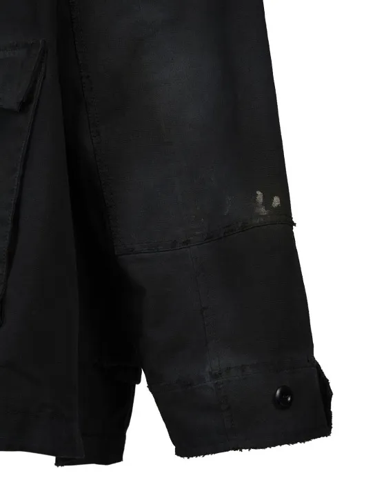 Balenciaga   Double front cotton military parka 