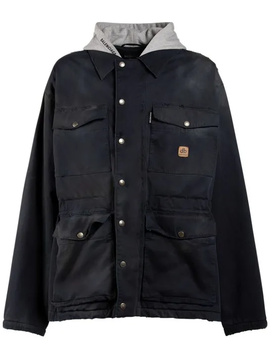 Balenciaga   Oversized cotton blend workwear parka 