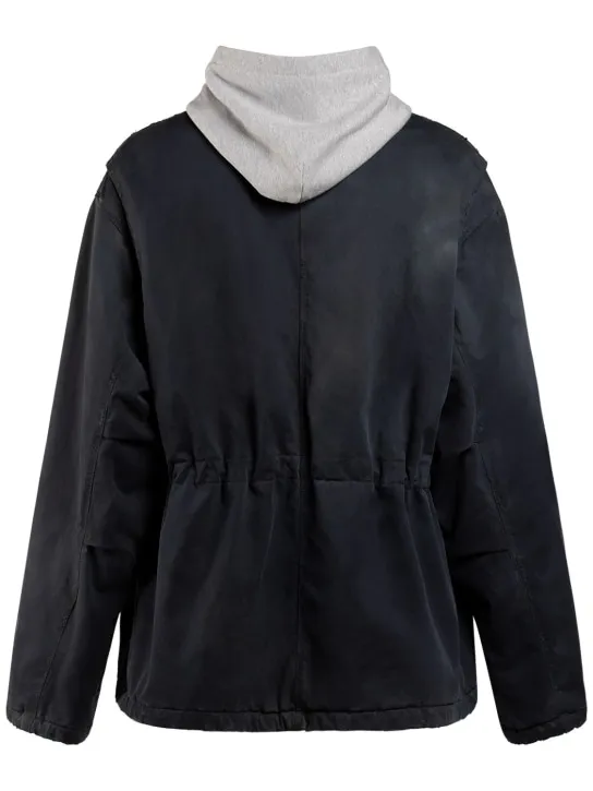 Balenciaga   Oversized cotton blend workwear parka 