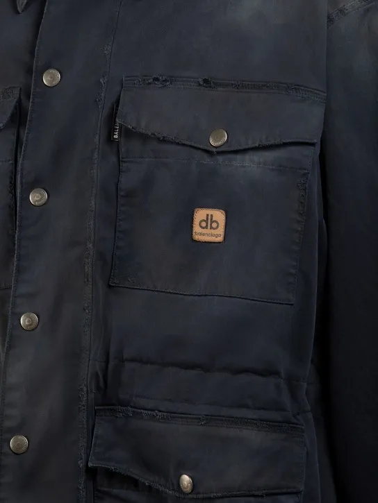 Balenciaga   Oversized cotton blend workwear parka 
