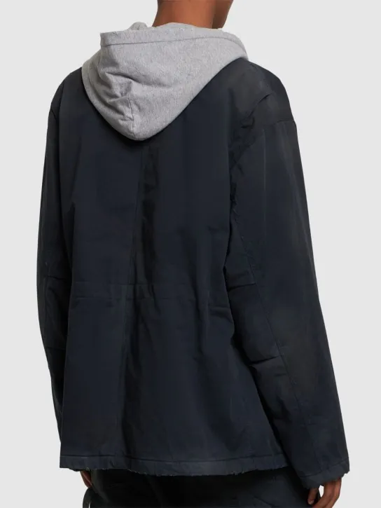 Balenciaga   Oversized cotton blend workwear parka 