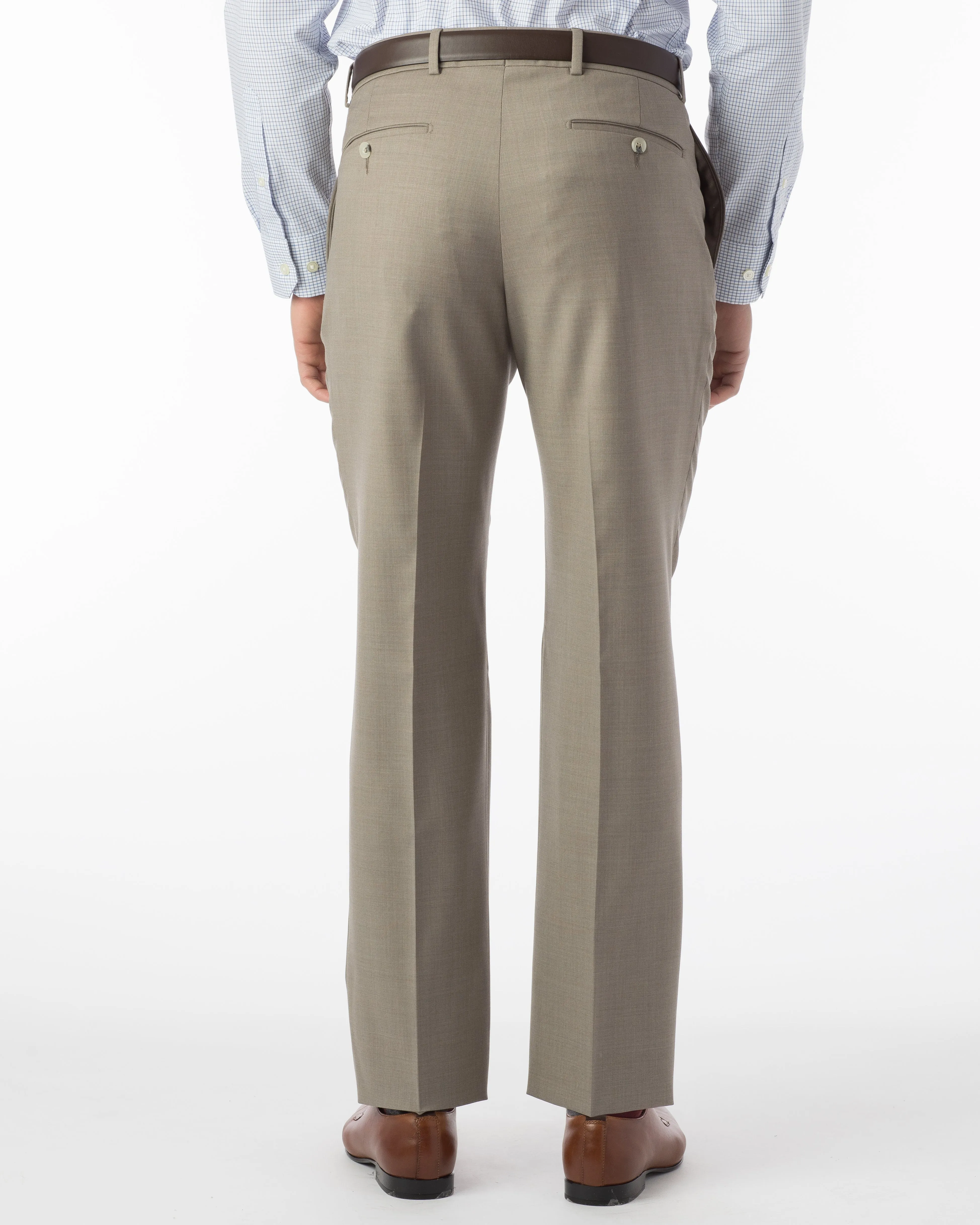 Ballin Pants - Soho Super 120’s 4 Harness Serge - Taupe