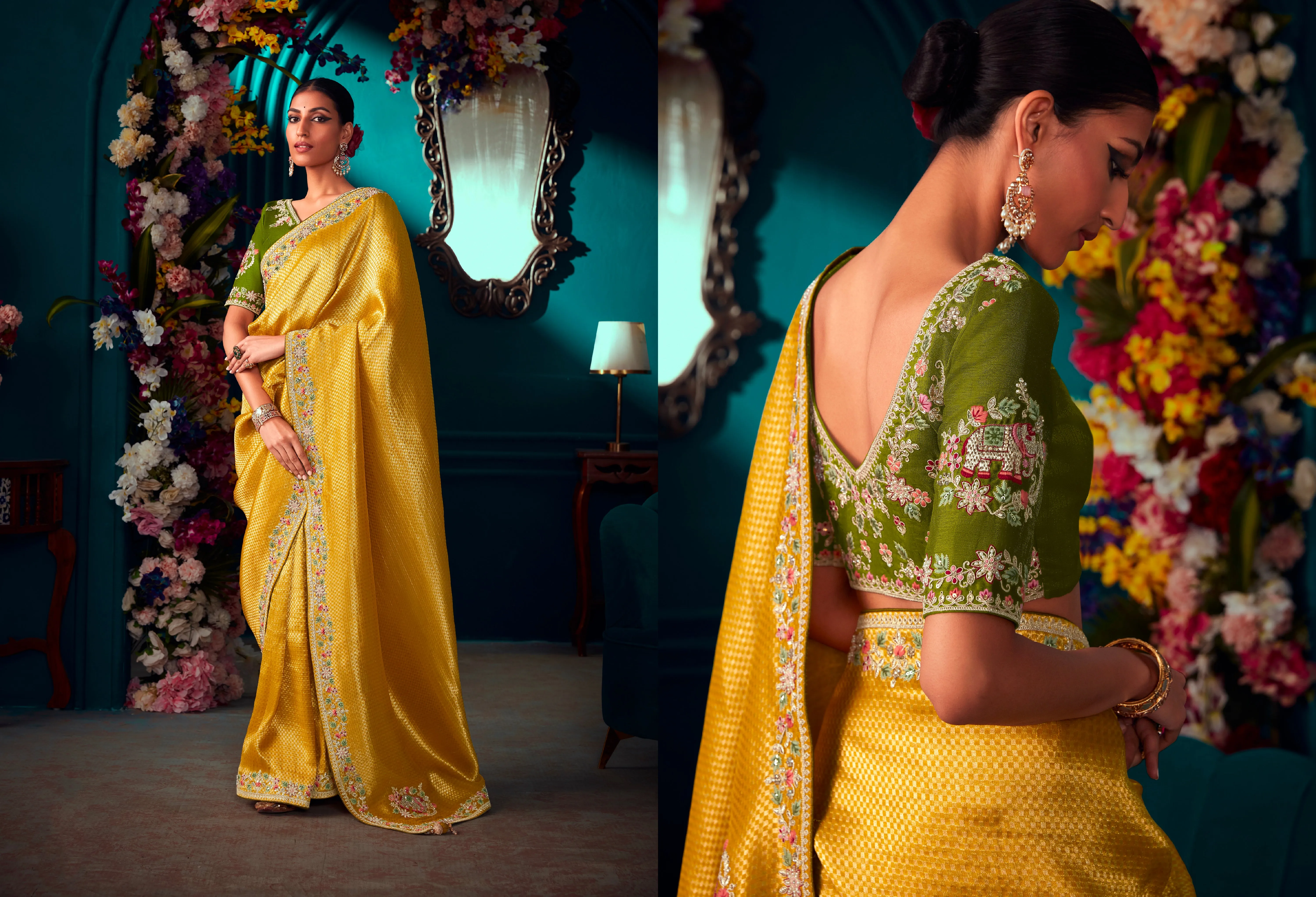 Beautiful Designer Wedding Wear Pure Banarasi Kanjivaram Saree