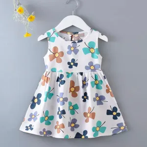 Big Flowers Princess Summer Dress