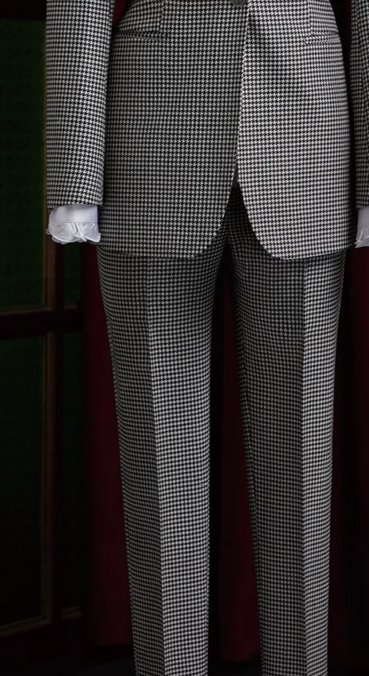 Black and White Pattern Suit