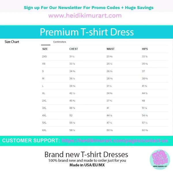 Blue Wavy Women's T-shirt Dress, Abstract Waves Modern Abstract Oversized Women's Dress-Made in USA/EU