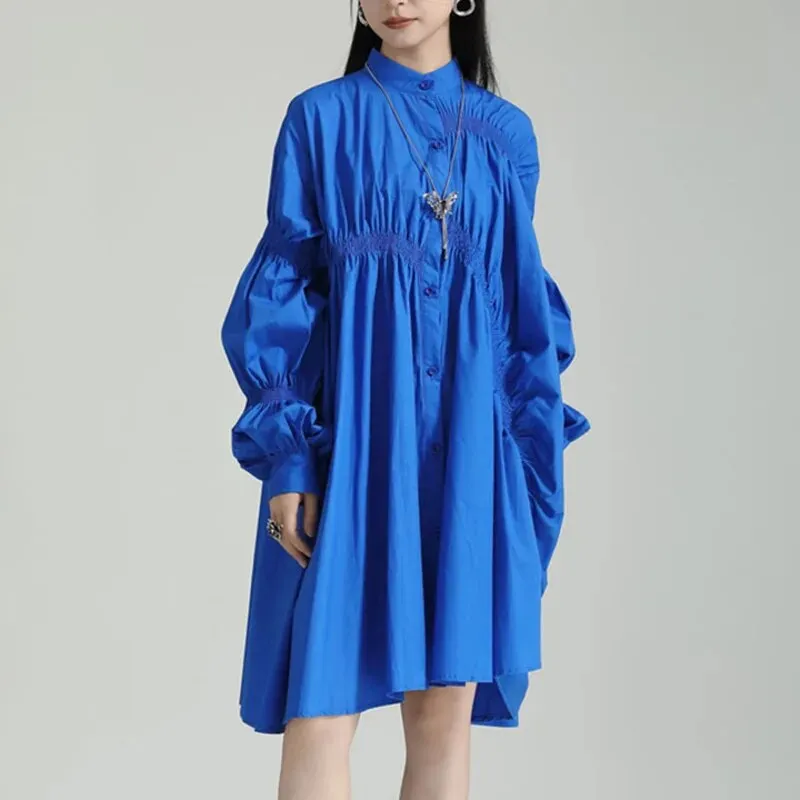 Casual Chic Asymmetrical Pleated Blouse