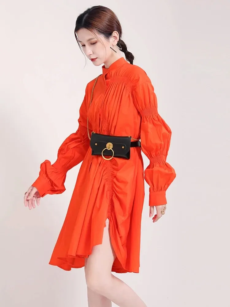 Casual Chic Asymmetrical Pleated Blouse