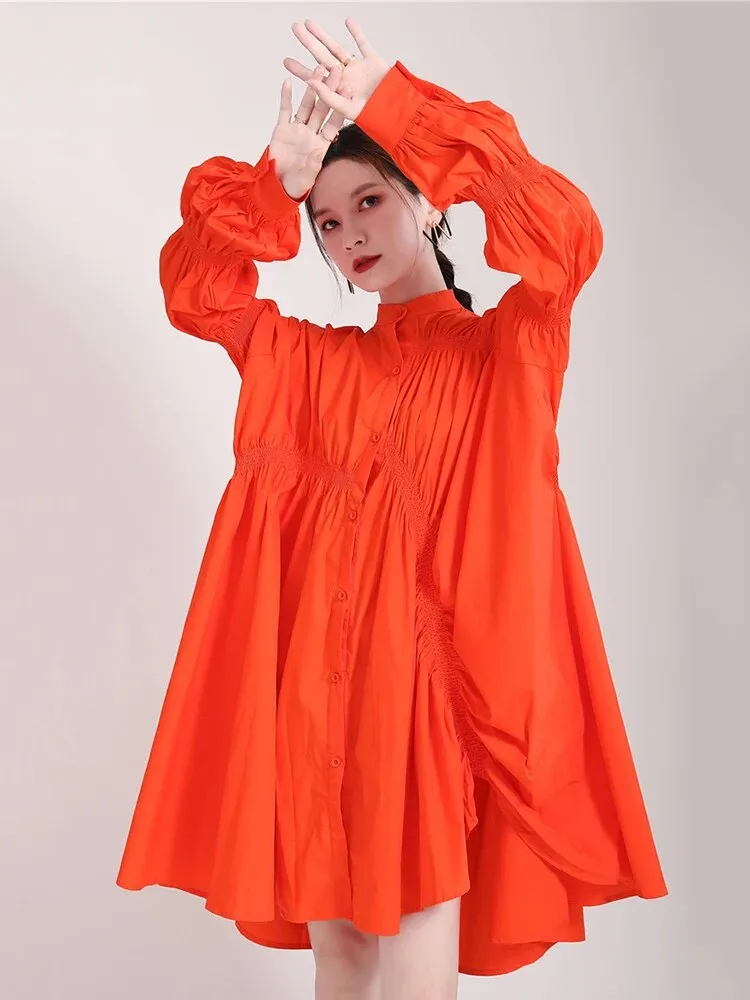 Casual Chic Asymmetrical Pleated Blouse