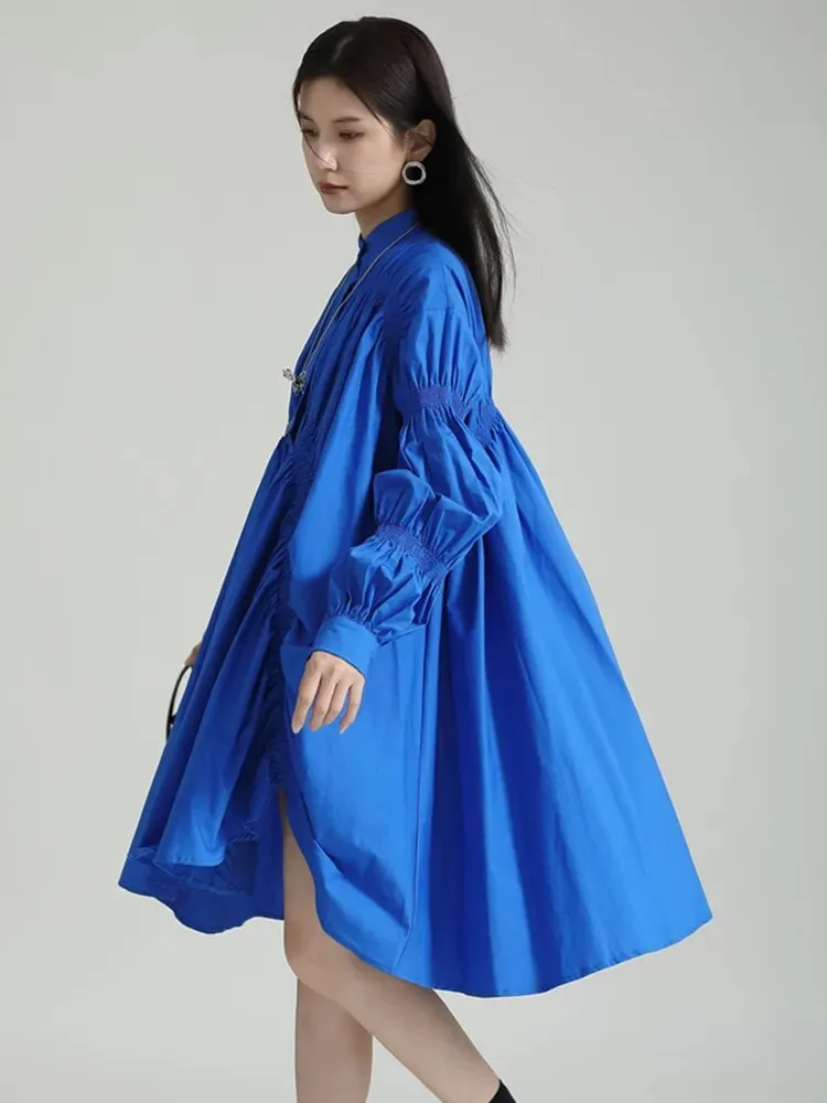 Casual Chic Asymmetrical Pleated Blouse