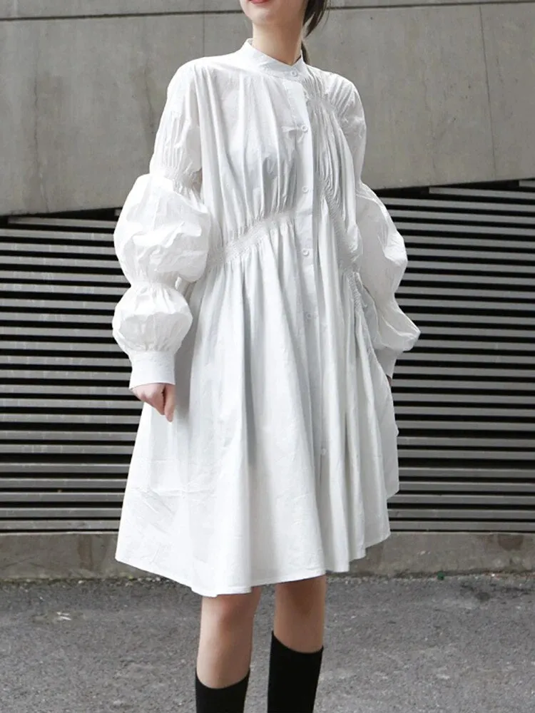 Casual Chic Asymmetrical Pleated Blouse