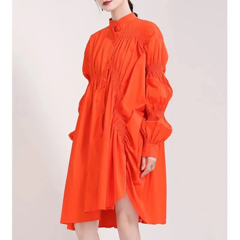 Casual Chic Asymmetrical Pleated Blouse