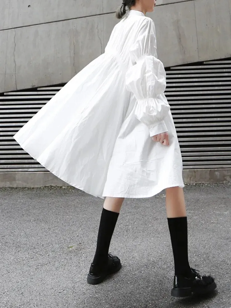 Casual Chic Asymmetrical Pleated Blouse