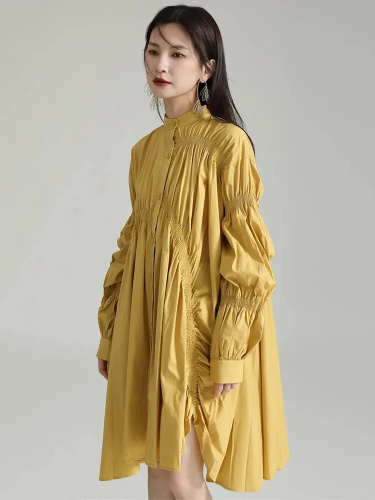 Casual Chic Asymmetrical Pleated Blouse