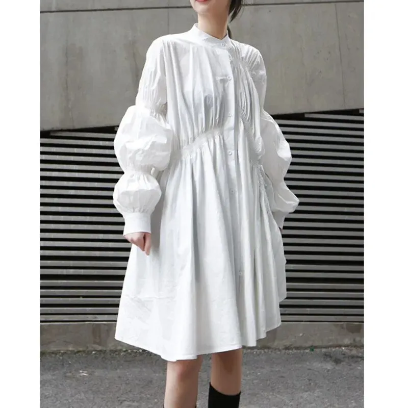 Casual Chic Asymmetrical Pleated Blouse