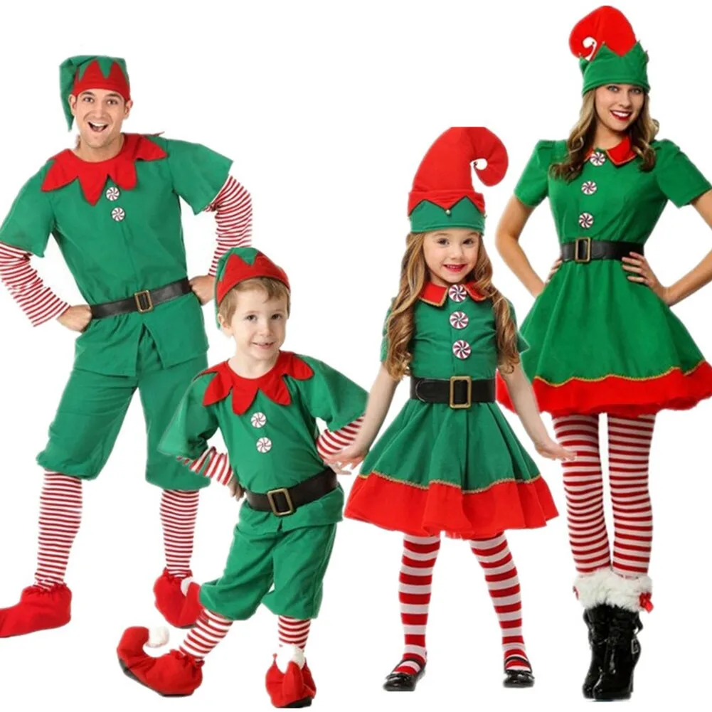 Christmas Little Elf Costume for Adults and Kids