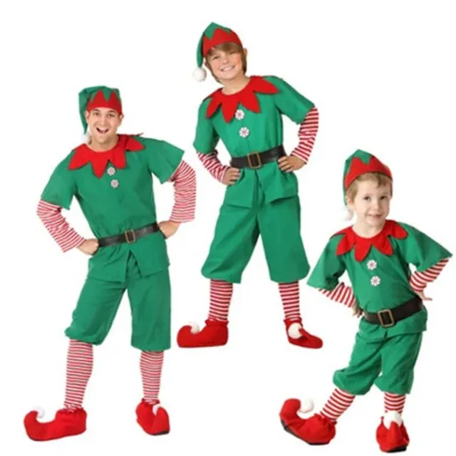 Christmas Little Elf Costume for Adults and Kids