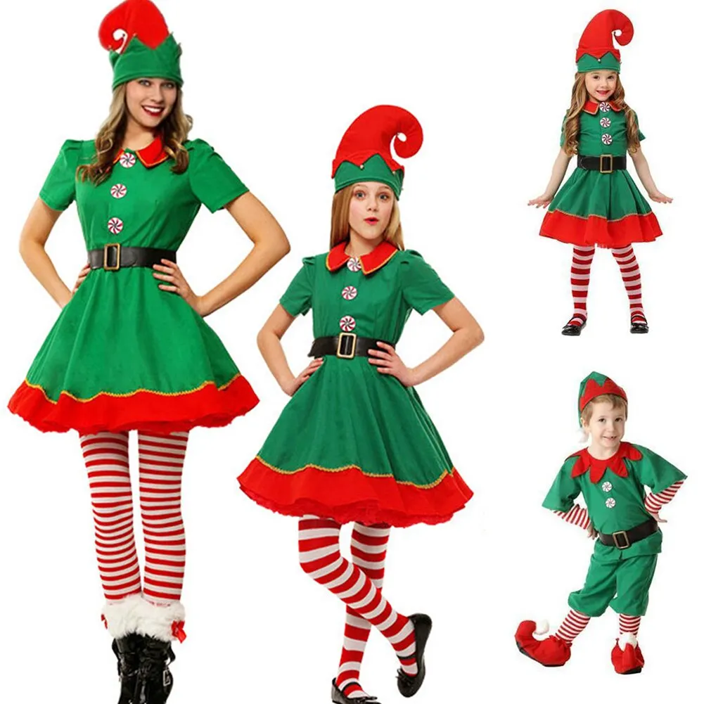 Christmas Little Elf Costume for Adults and Kids