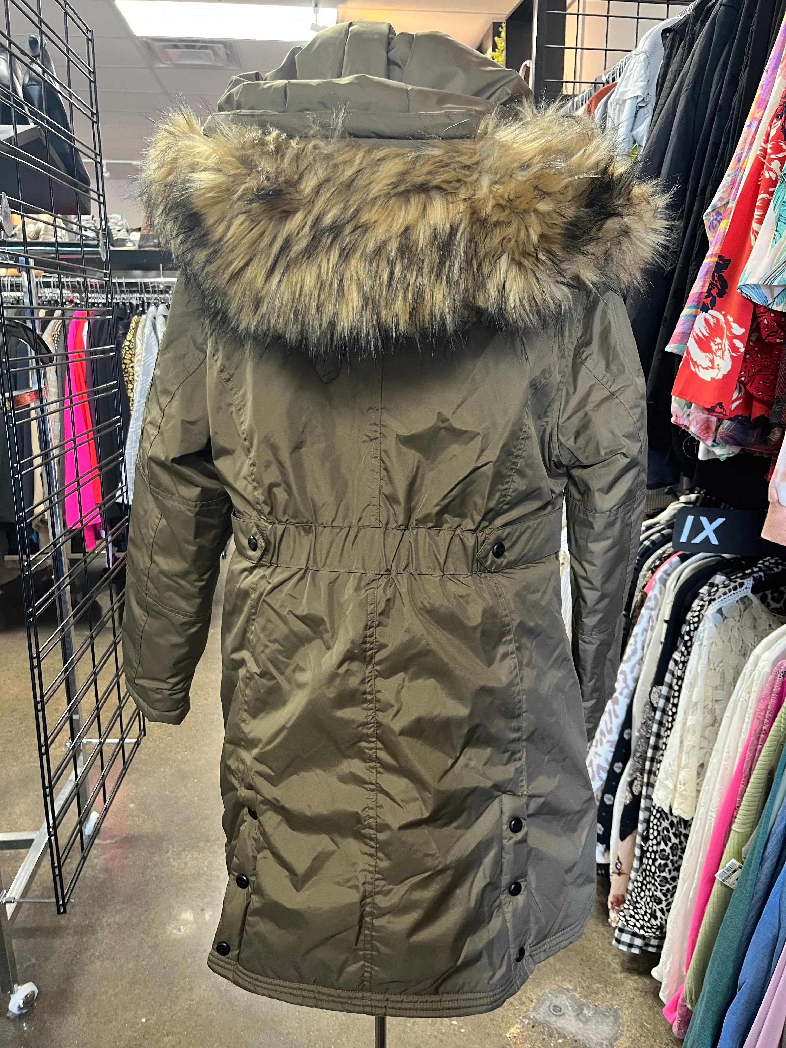 Coat Parka By Madden Girl In Green, Size: L