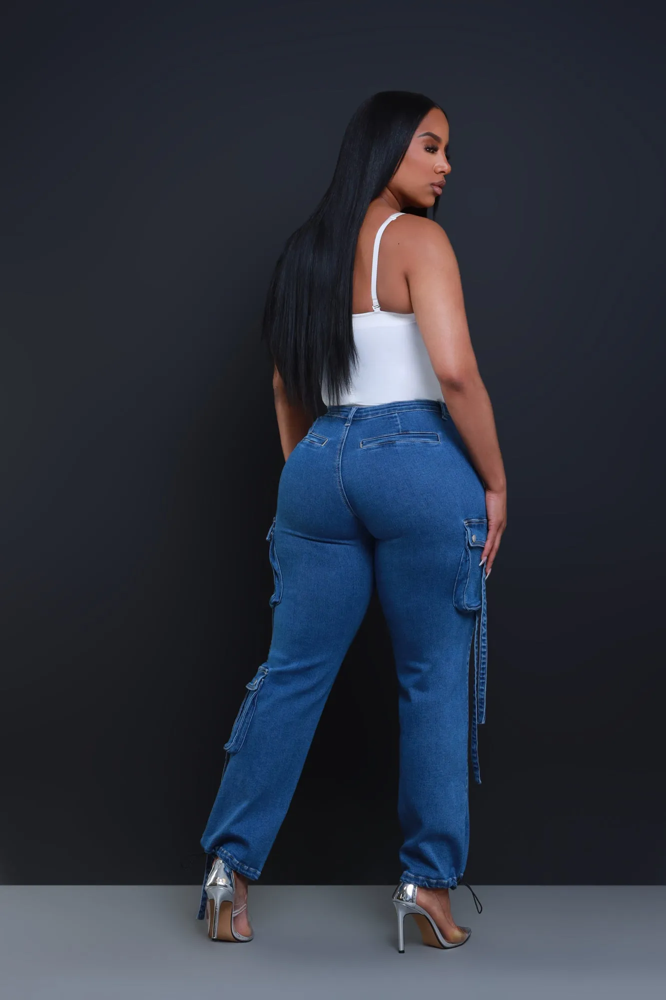 Could Be Denim Cargo Pants - Dark Wash
