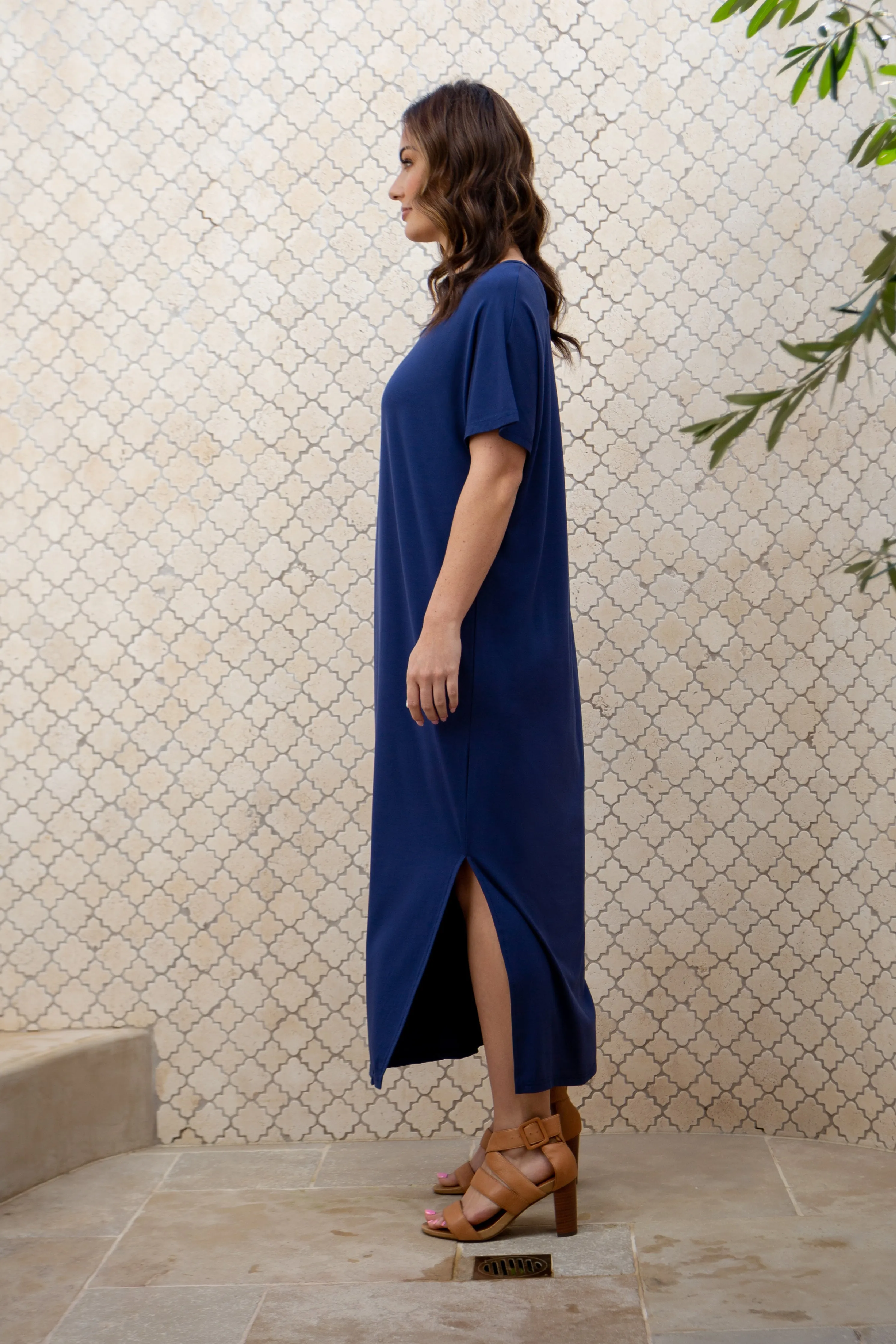 Destiny Dress in Navy