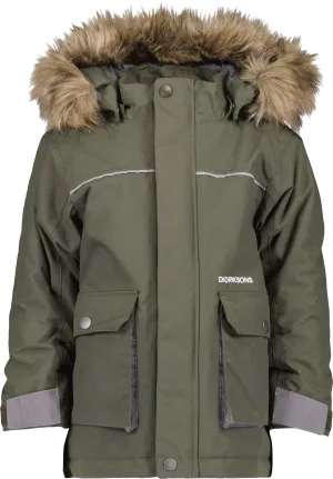 Didriksons Kids&#x27; Kure Parka 6 Deep Green | Buy Didriksons Kids&#x27; Kure Parka 6 Deep Green here | Outnorth