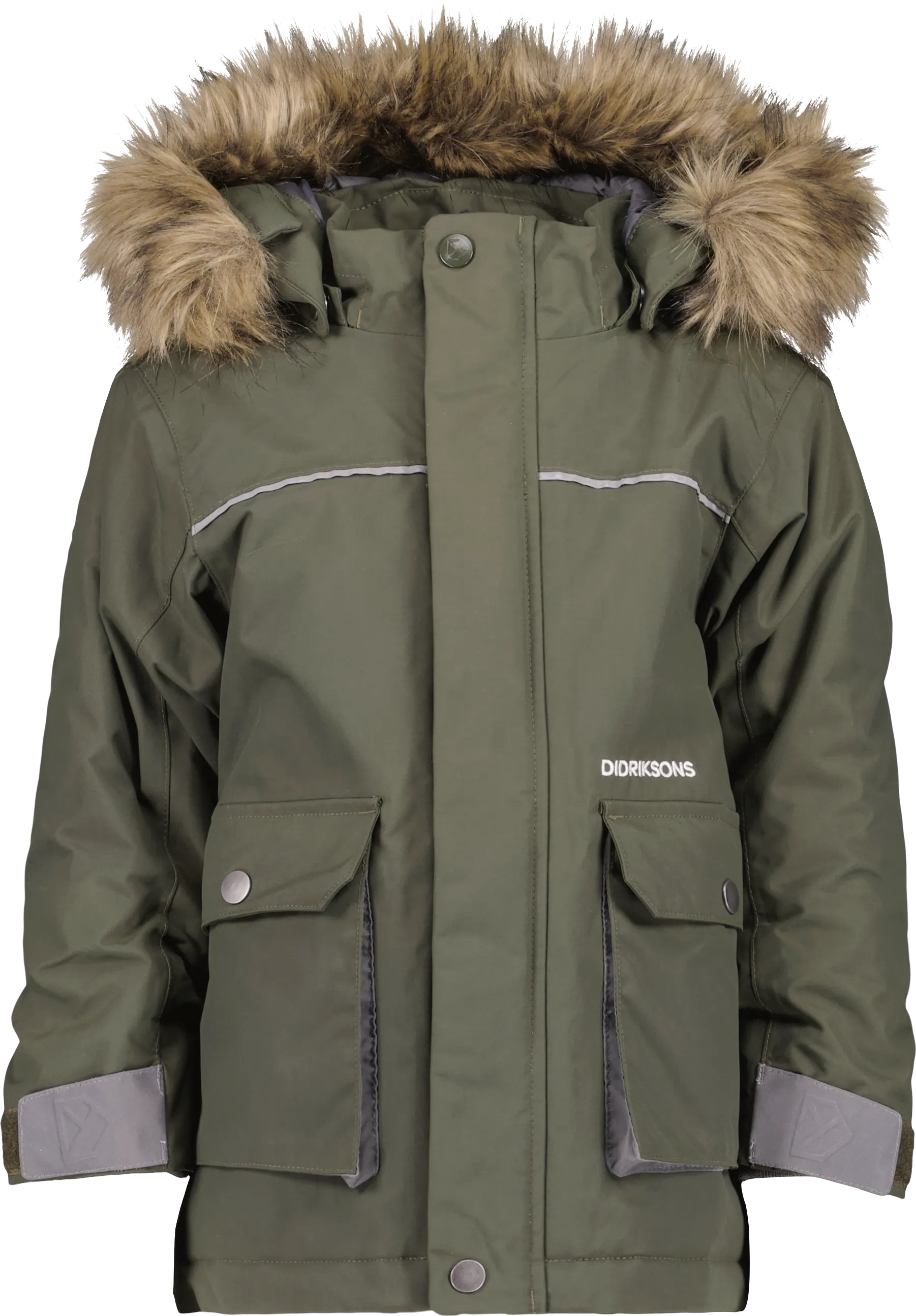 Didriksons Kids&#x27; Kure Parka 6 Deep Green | Buy Didriksons Kids&#x27; Kure Parka 6 Deep Green here | Outnorth