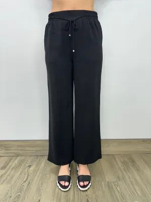 Drawstring Black Pant