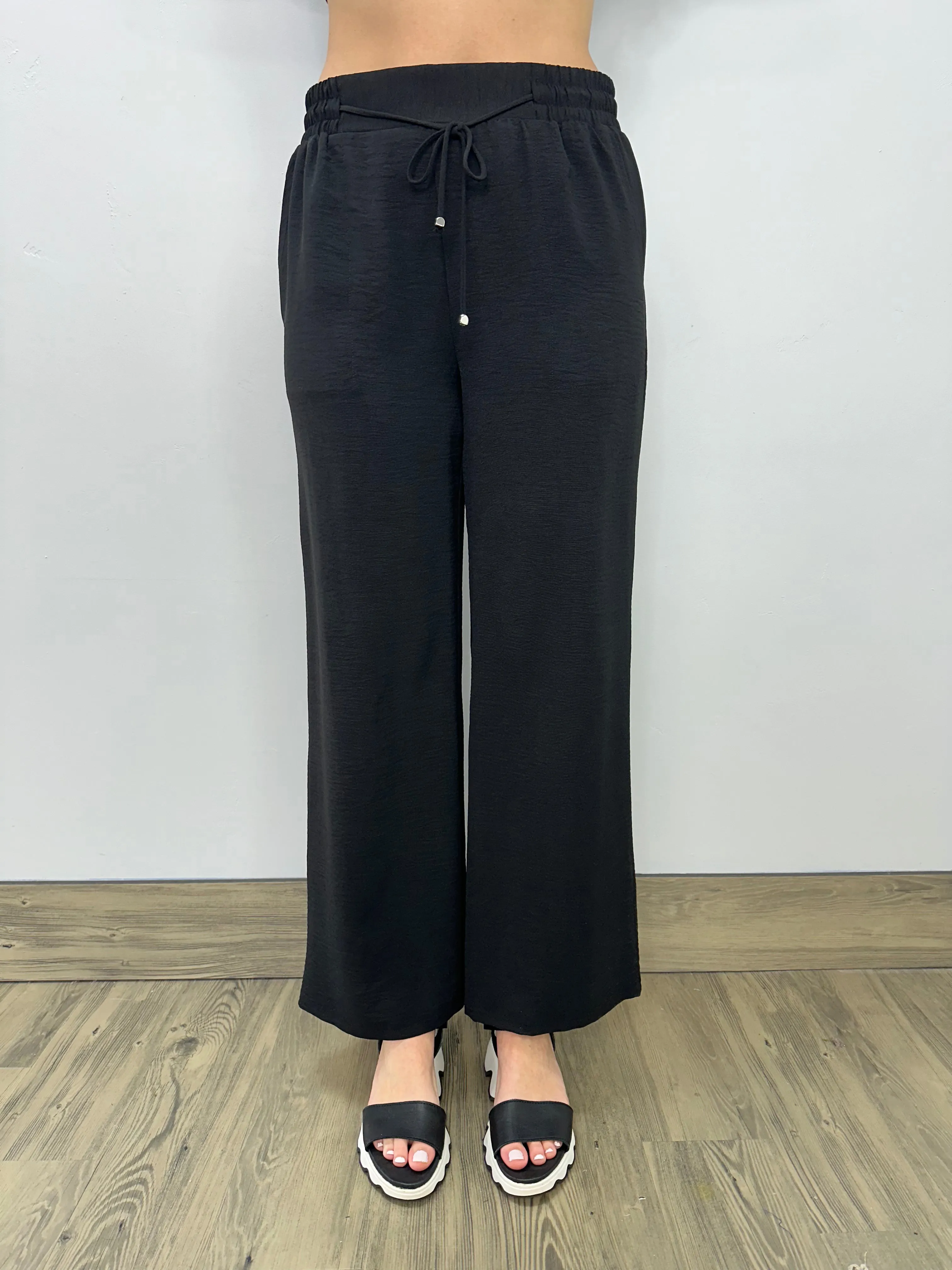 Drawstring Black Pant