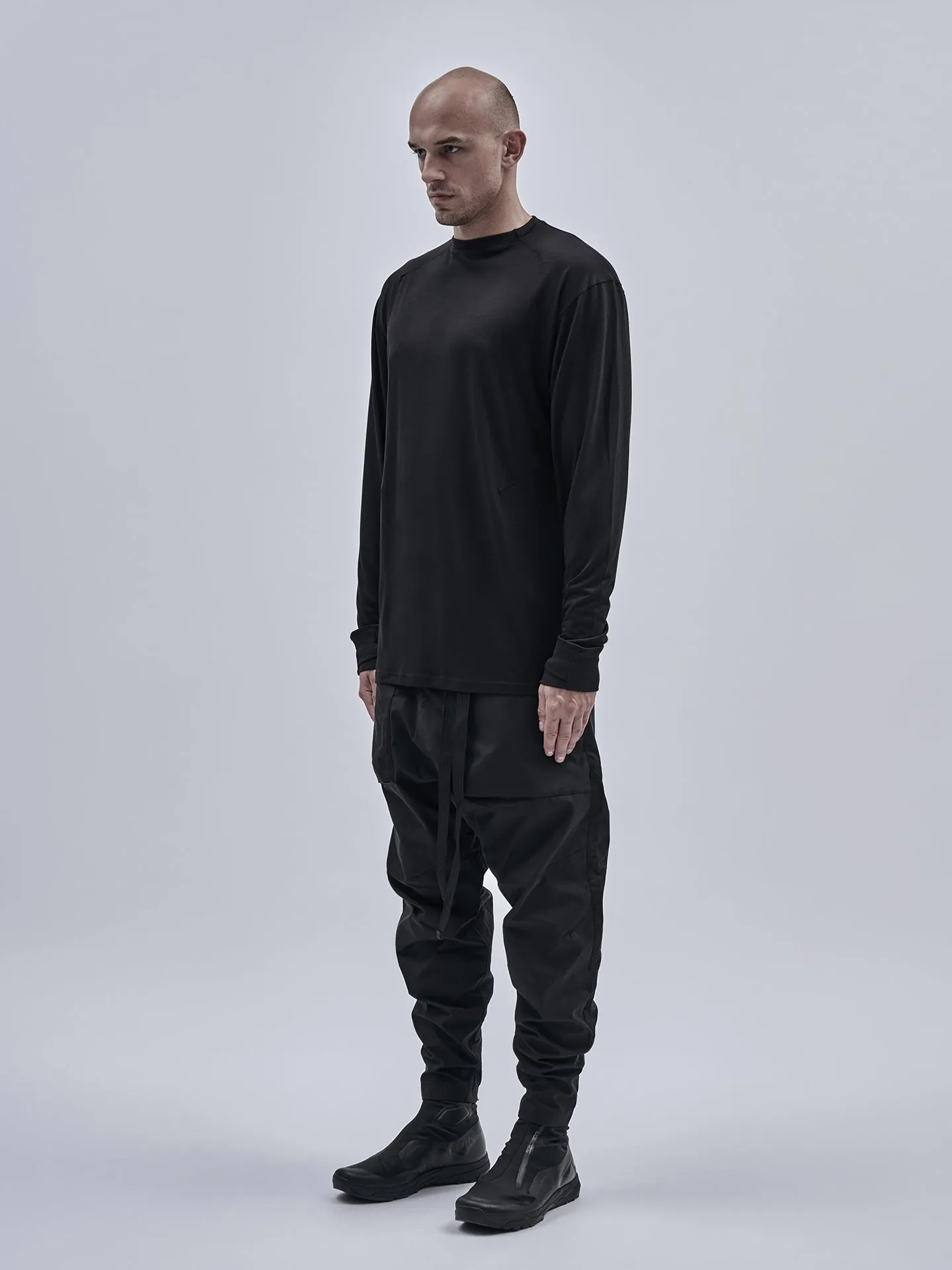 ezkutu longsleeve schoeller jersey black