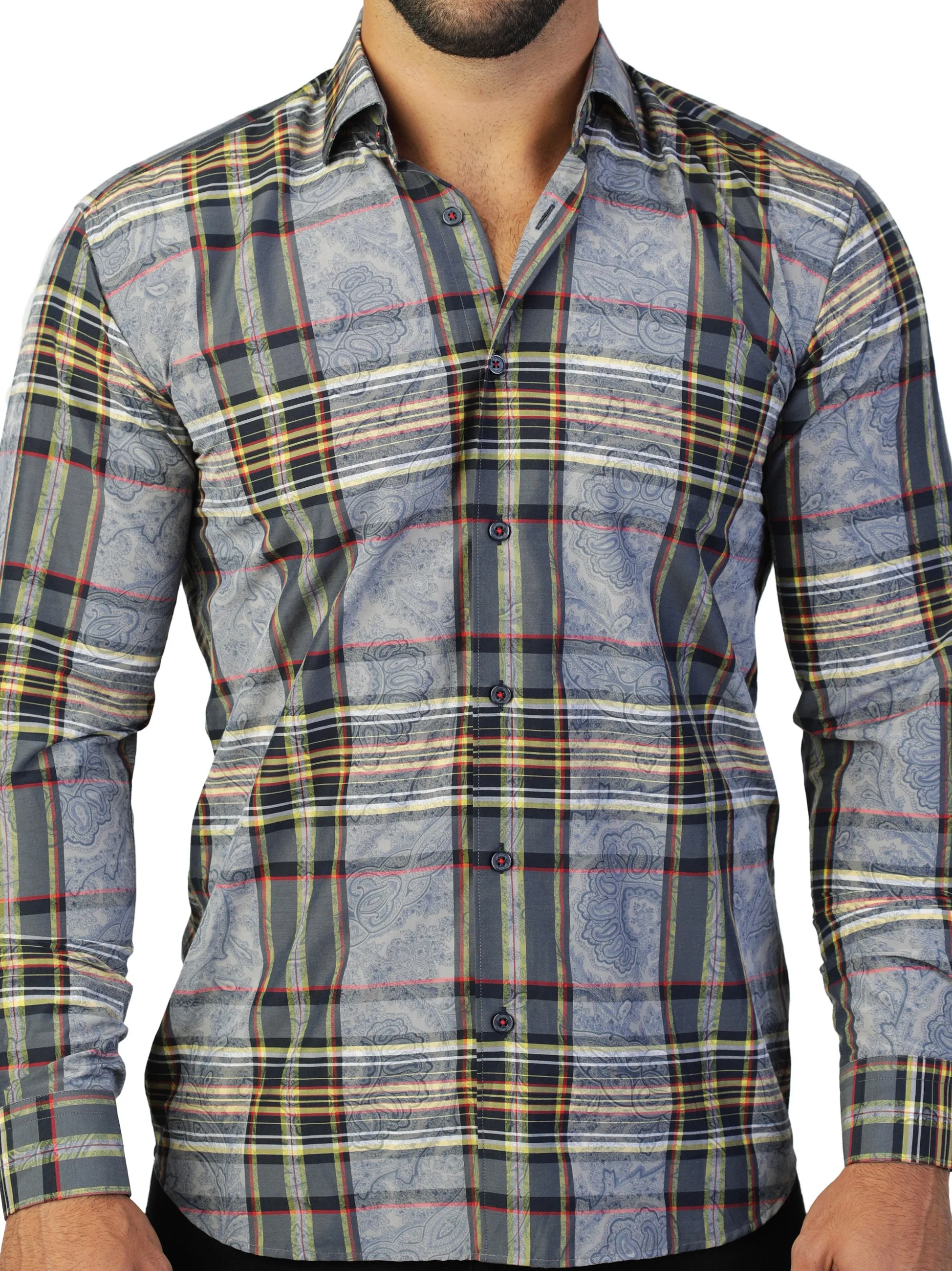 Fibonacci CheckPaisley Blue