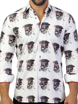 Fibonacci SkullAmerica White