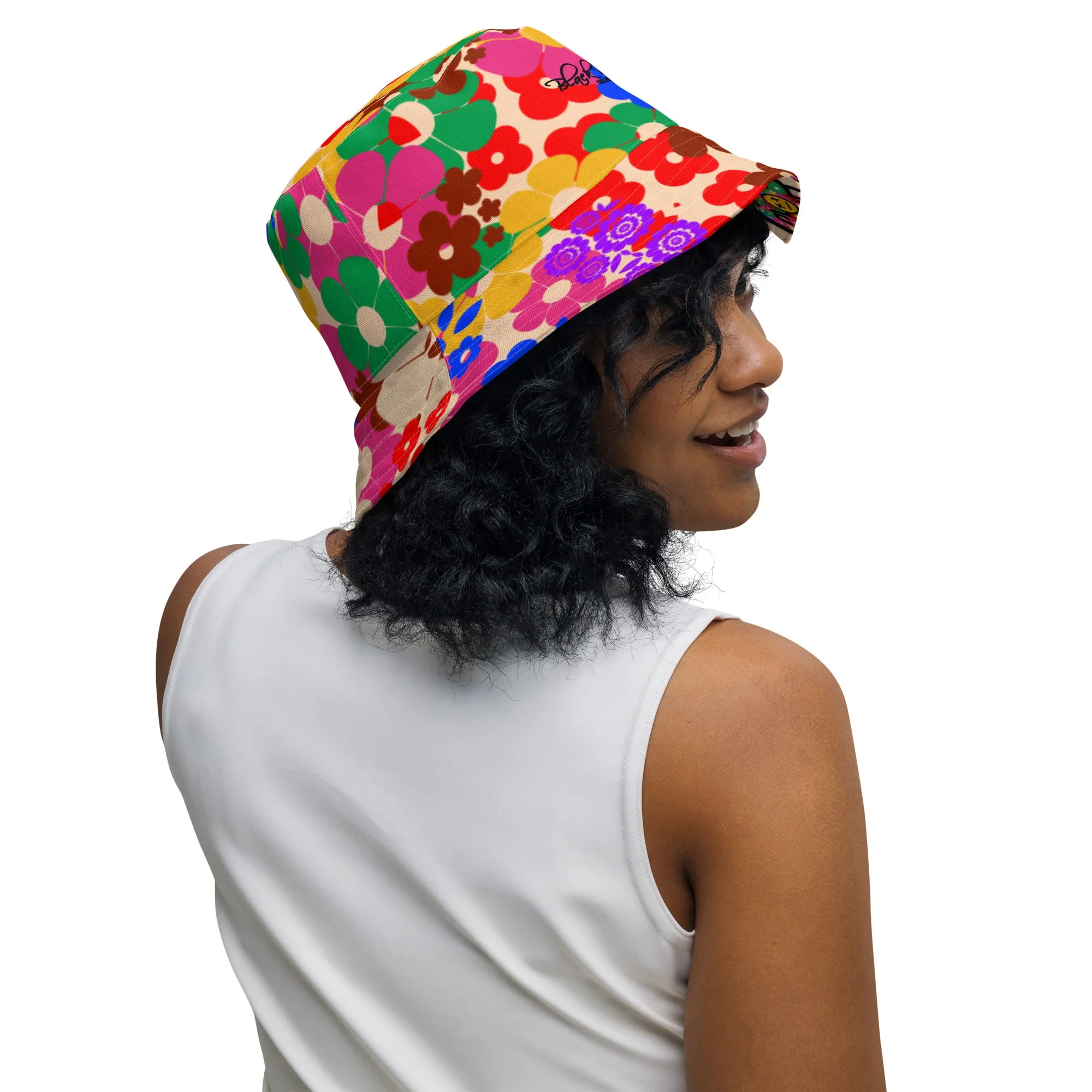 Flower Bomb Reversible bucket hat