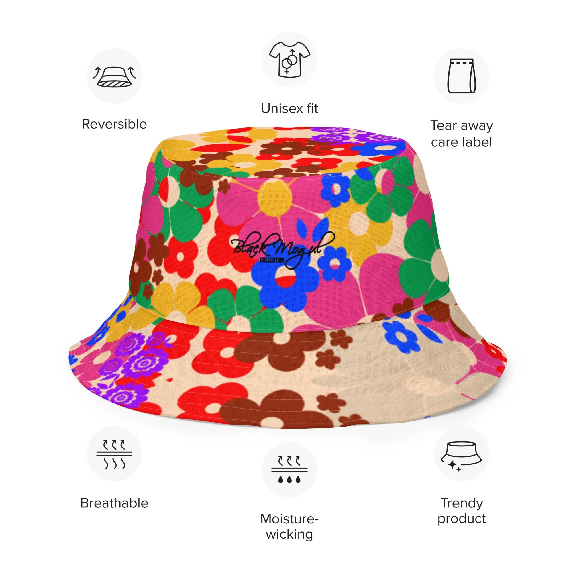 Flower Bomb Reversible bucket hat
