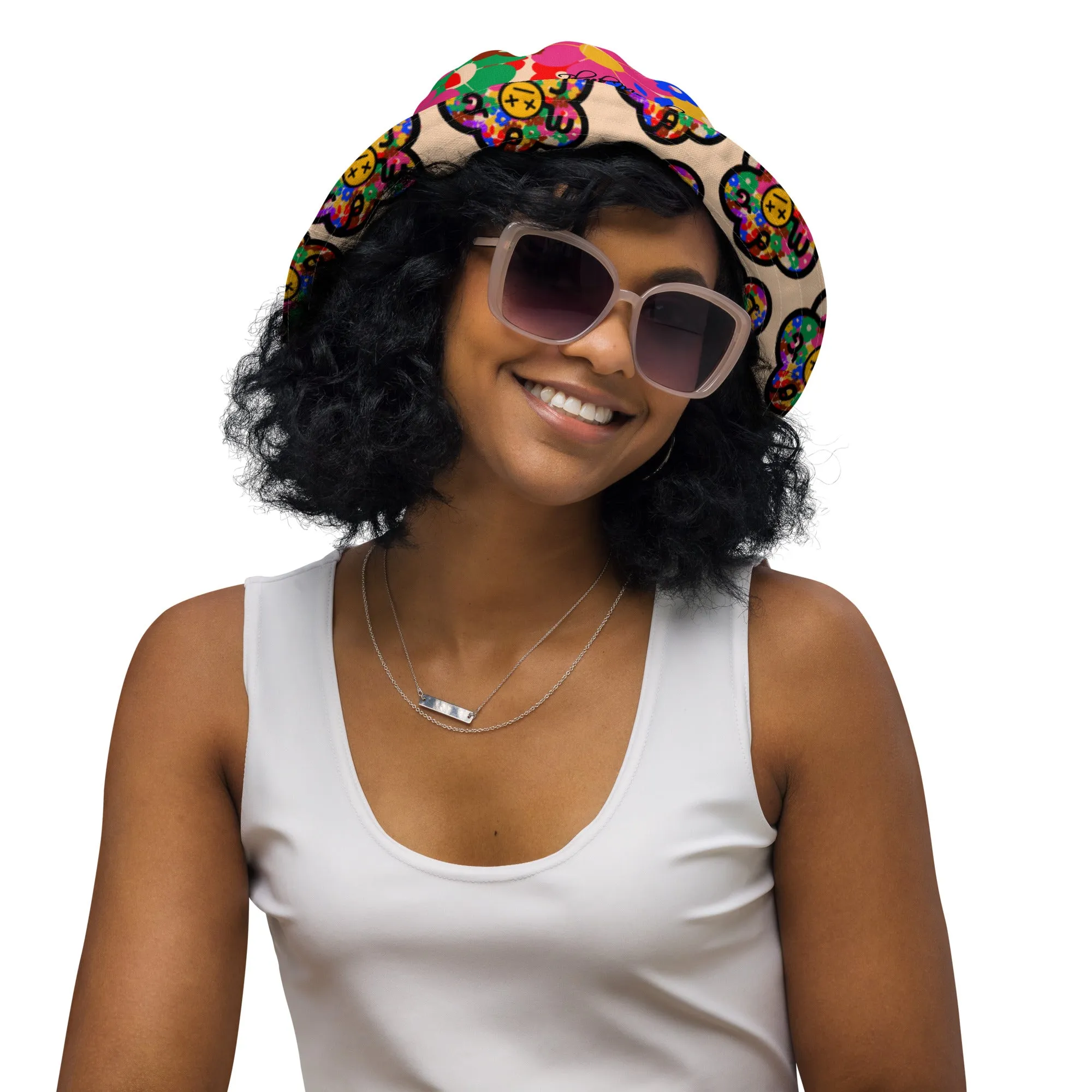 Flower Bomb Reversible bucket hat