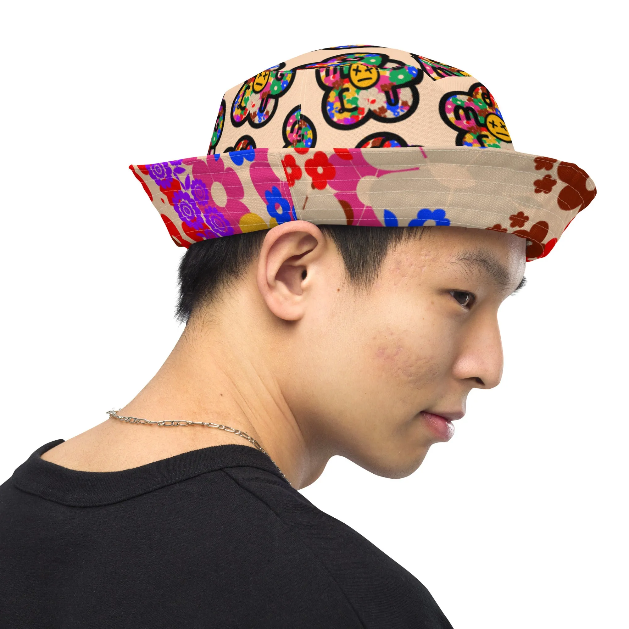 Flower Bomb Reversible bucket hat