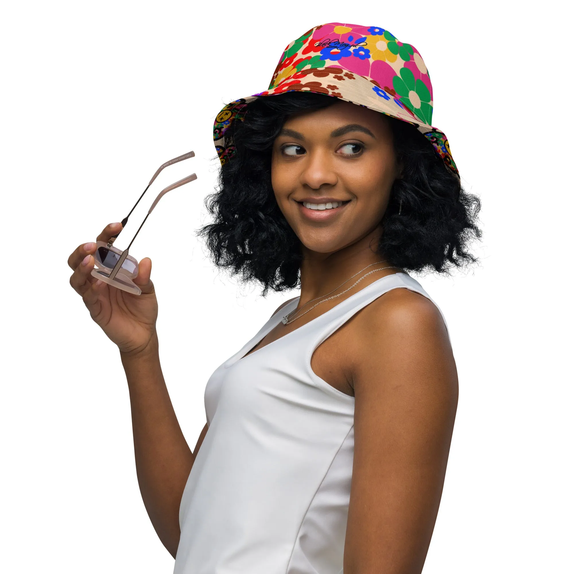 Flower Bomb Reversible bucket hat