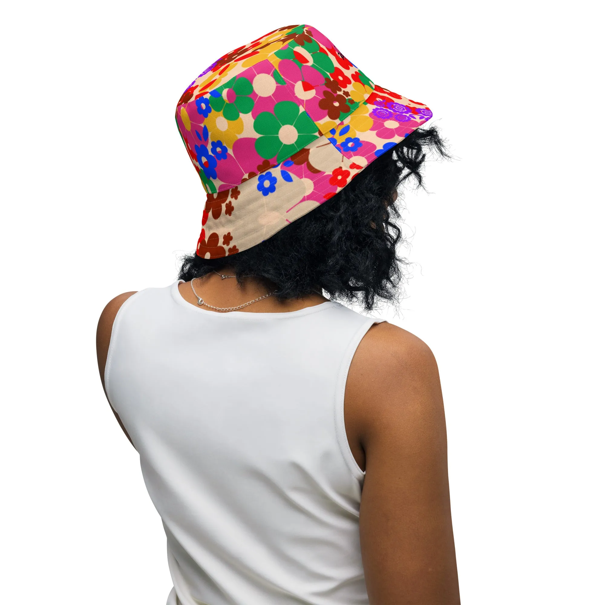 Flower Bomb Reversible bucket hat