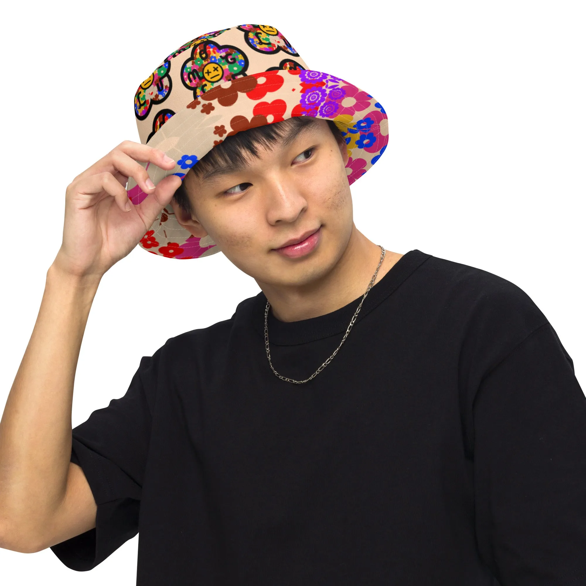 Flower Bomb Reversible bucket hat