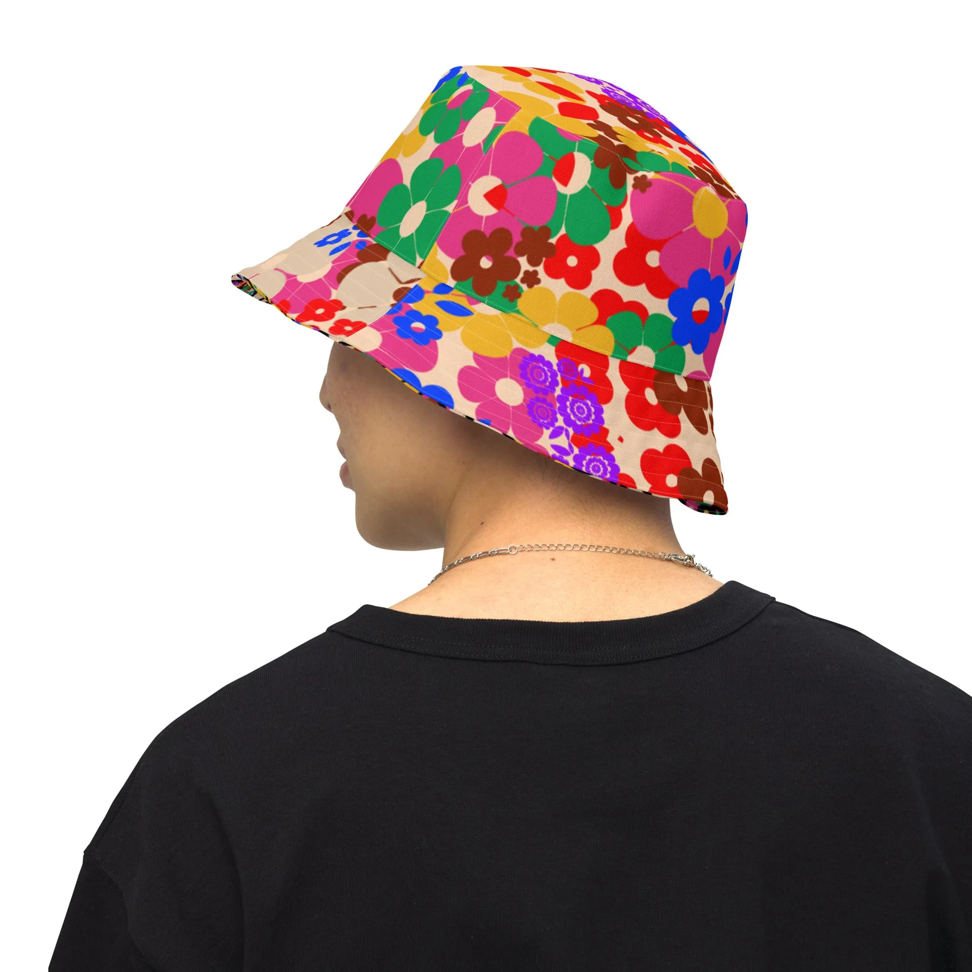 Flower Bomb Reversible bucket hat