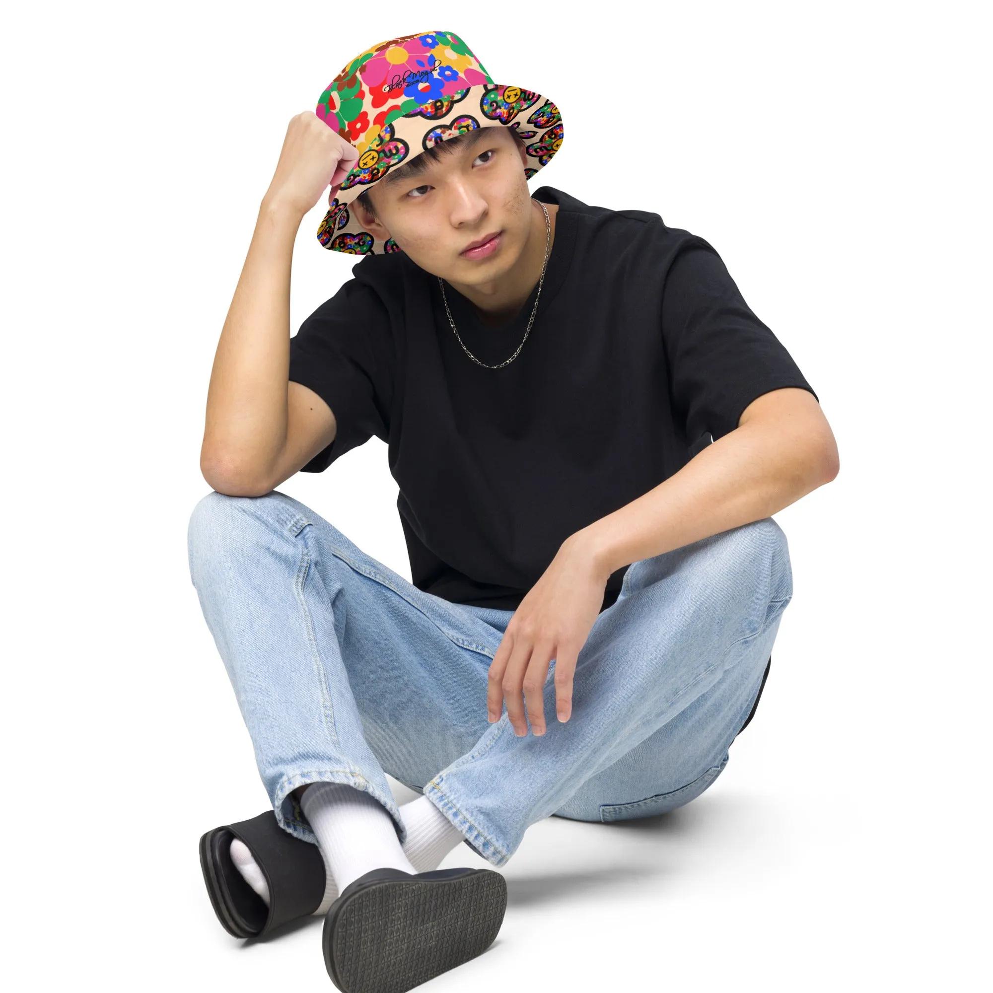 Flower Bomb Reversible bucket hat