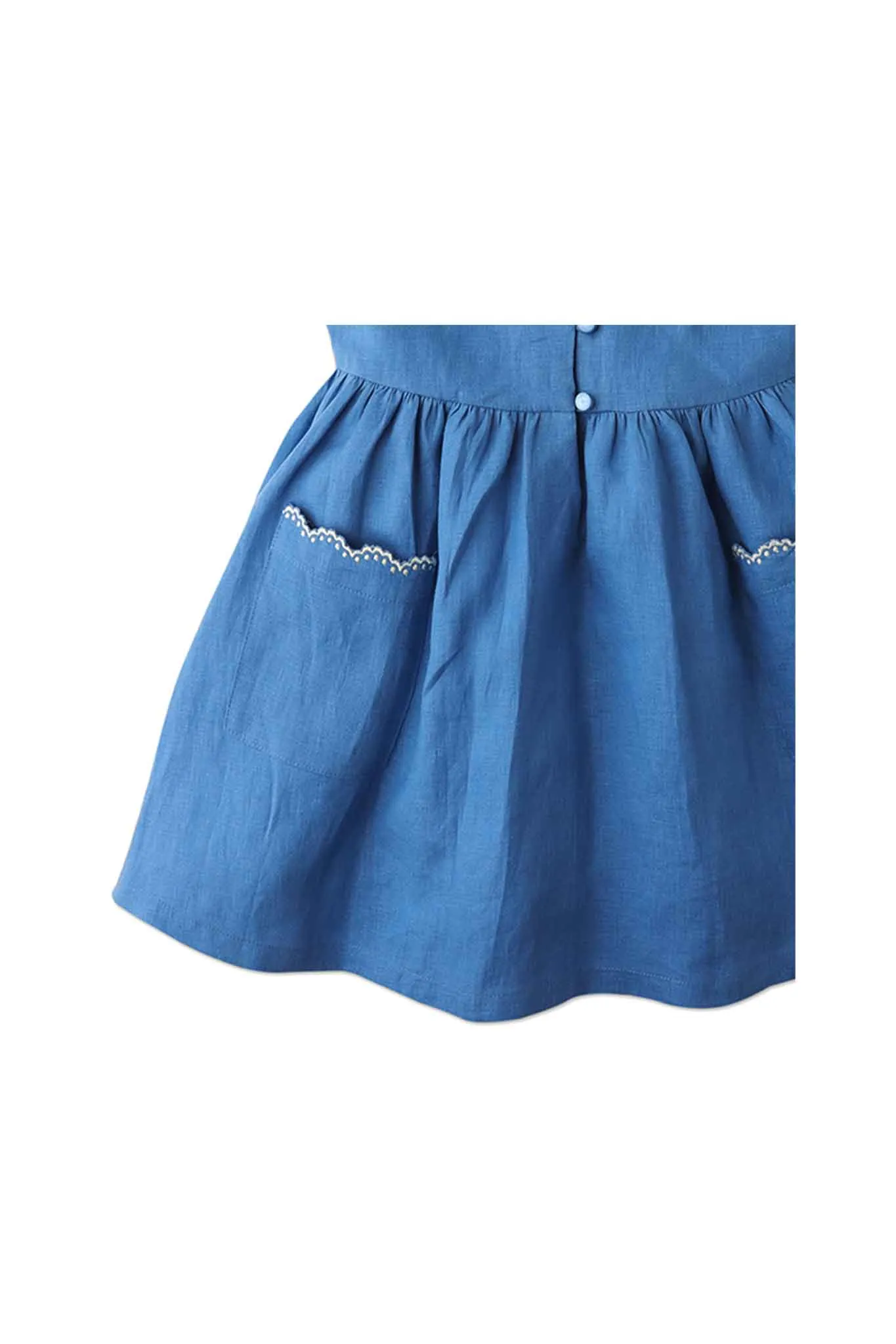 Gingersnaps Embroidered Collar Shirt Dress