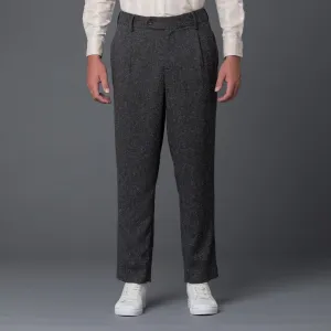 Grey Melange Cooper Wide Leg Trouser