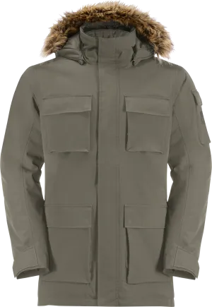 Jack Wolfskin Men&#x27;s Glacier Canyon Parka Dusty Olive | Buy Jack Wolfskin Men&#x27;s Glacier Canyon Parka Dusty Olive here | Outnorth
