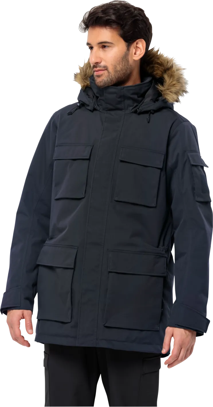 Jack Wolfskin Men&#x27;s Glacier Canyon Parka Night Blue | Buy Jack Wolfskin Men&#x27;s Glacier Canyon Parka Night Blue here | Outnorth